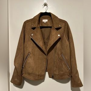 LOFT - Suede Moto Jacket